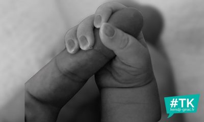 Kendji avec son bébé