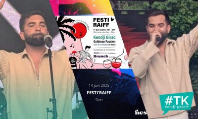 Kendji Girac en showcase à Festi’Raiff Sion 2025