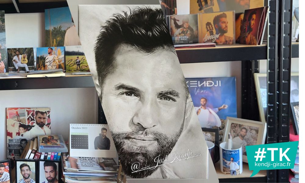 Fan créative rendant hommage à Kendji avec des projets artistiques personnalisés